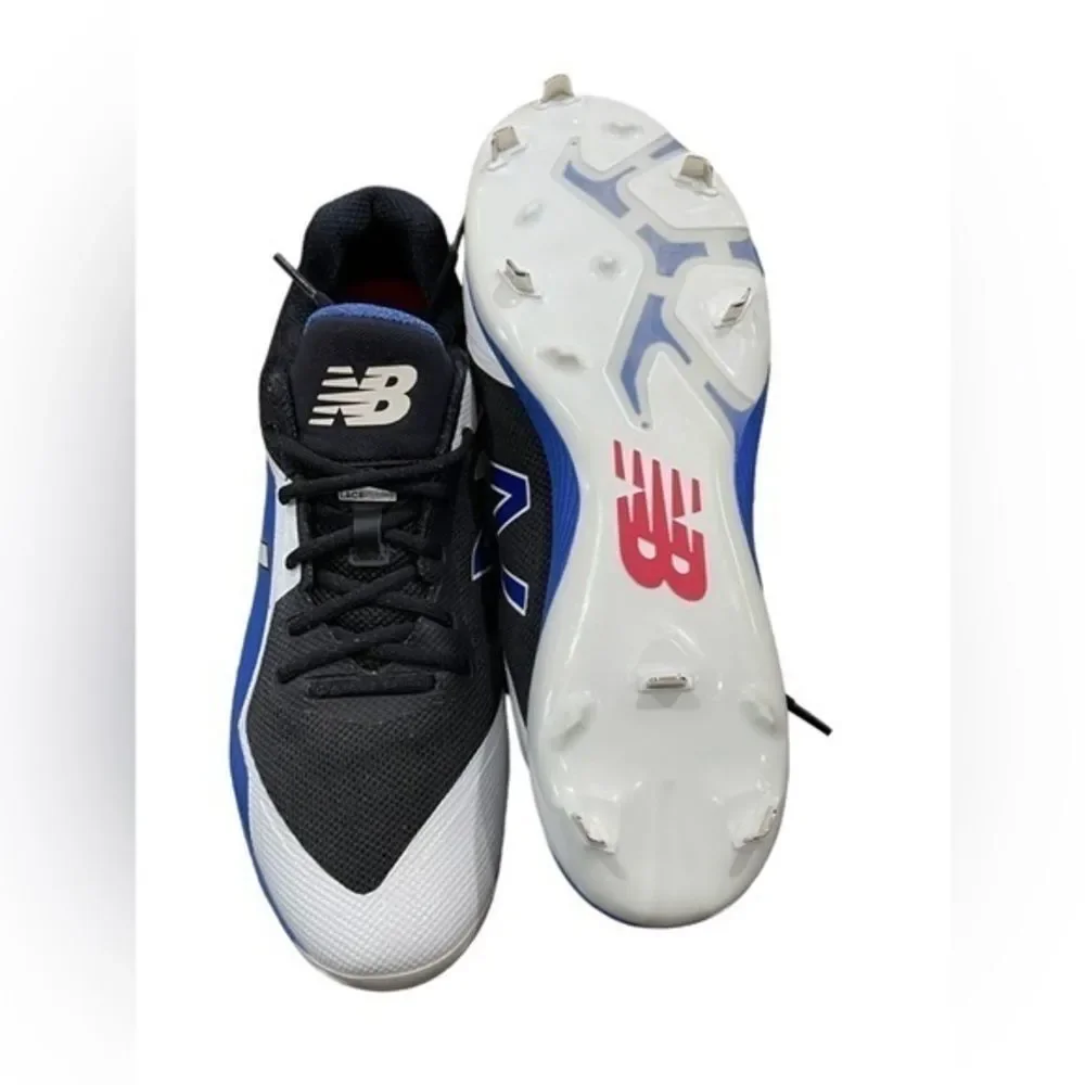 New Balance Baseball Cleat Style L4040BB4 Blue/Black/White Mens size 16 NWOT